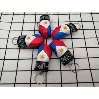 12Pcs Manny Pacquiao Cute Little Boxing Gloves Key Charm Key Ring Keychain