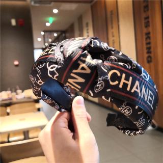 New Korean Fashion Hairband Letter Cc Hair Clip Letter Wide Version Headband for Women Gift Beauty Jewelry