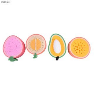 ❀Ready Stock/☂Fruit Thicken Sponge Scouring Pad Dish Cleaning Cloth Kitchen Washing Towel Tool HEHY