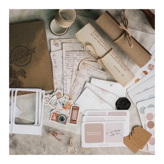 [ Mailikha ] Vintage Journal Kit suitable for marking, organizing, designing