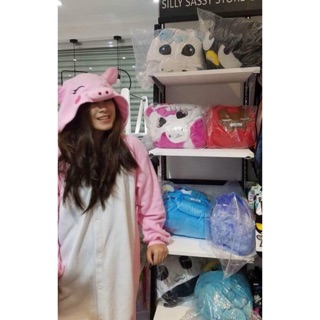Pink Pig Onesie Kigurumi Pajama Sleepwear Costume