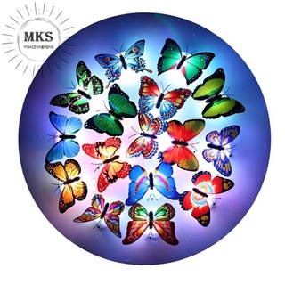 Butterfly LED Night Light Home Room Party Desk Wall Decor