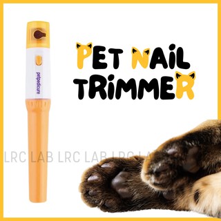 dog◑♧℡[ LRC LAB ] PET NAIL TRIMMER Pedi Paws Electronic Manicure Claw Grooming Grinder for Cats/Dogs