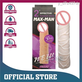 ❐✓Funzone Condom Extender Enlarger Penis Sleeves Sex Toys For Boys Sex Toys For Men - Purple