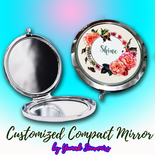 Personalized Compact Mirror Debut Wedding souvenir giveaway