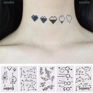 【pairuitry】5Pcs Waterproof Temporary Tattoo Sticker Body Art Big Large Fake Ta (2)