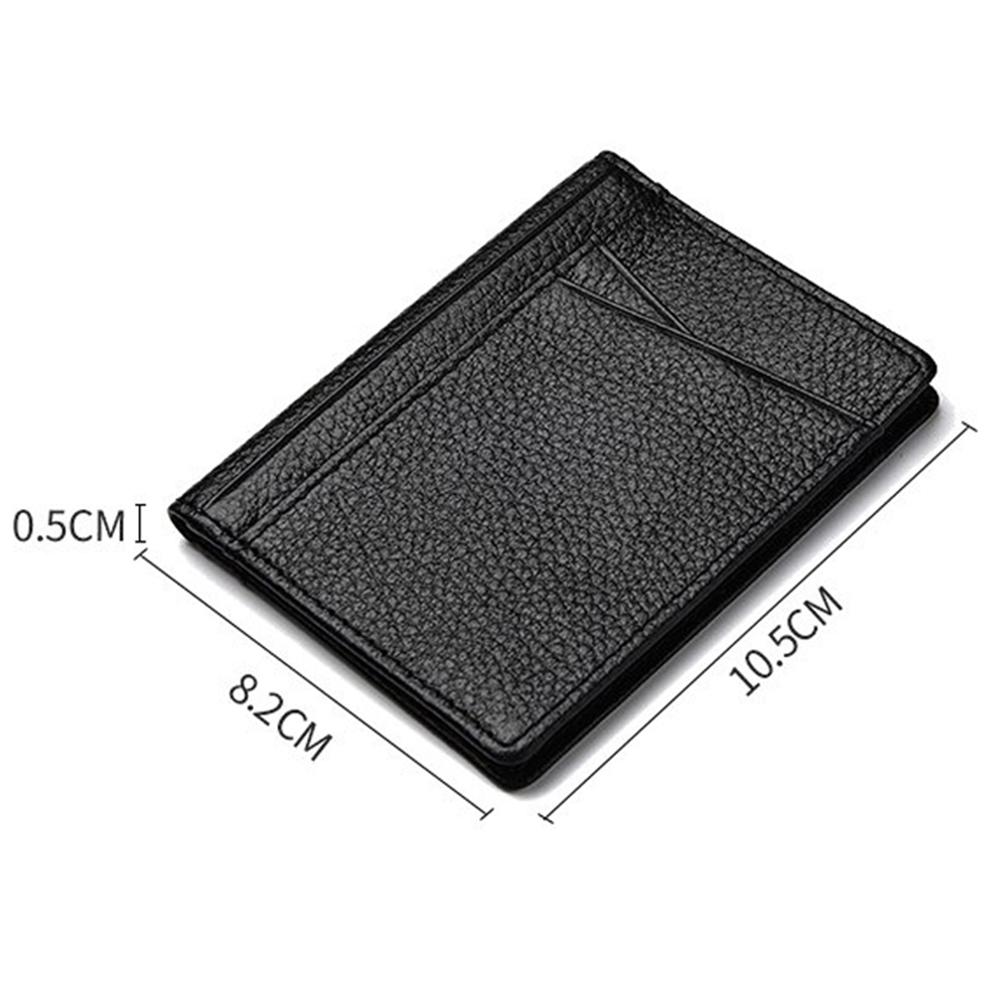 Foldable Soft Mini Credit Card Holder PU Leather Men Wallet (4)