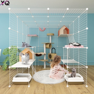 Super Large Cat Cage Luxury Cat Villa Special Price Three Storey Cat House Household Indoor Large Free Space Pet Cat House