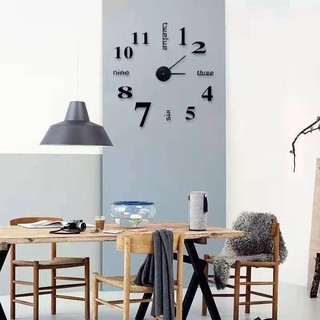 Acrylic Modern DIY Clock,3D Mirror Small Size Surface Wall Frameless Mute Clock,Home