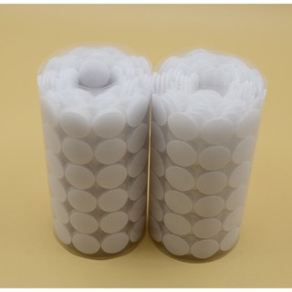 Velcro dots 720pcs 0.62in(1.5cm) Diameter Sticky Back Coins Hook loop Self Adhesive Dots Tapes white (2)