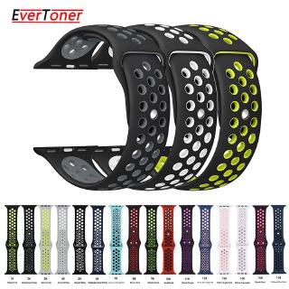 Breathable Silicone Sports Band for Apple Watch 3 2 1 42MM 38MM strap iwatch 5 4 40mm 44mm bands