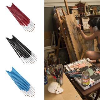 love*10Pcs Nylon Hair Brush Hook Line Pen Artist Watercolor Acrylic Painting Drawing