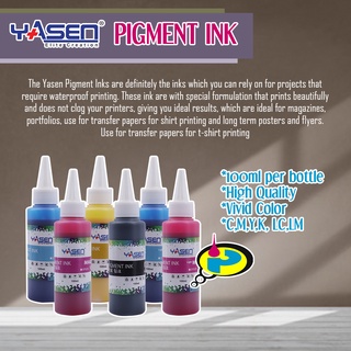 Yasen Premium Quality Epson Pigment Ink 100ml transfer paper ink