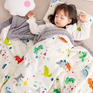 Children Blanket Quilt Small Blanket Peas Fleece Thicken Warm Cotton