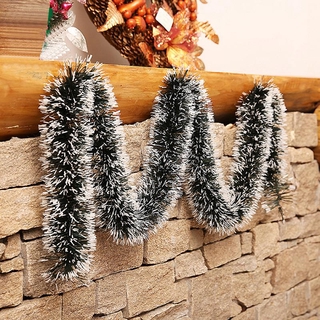 2m Christmas Decoration Bar Tops Ribbon Garland Christmas Tree Ornaments Cane Tinsel Party Supplies