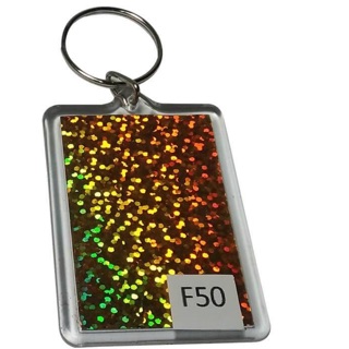 Acrylic keychain f50 rectangle designs 50pcs
