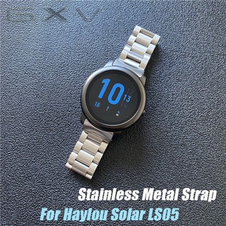 For Haylou Solar LS05 Strap Stainless Steel Metal Band for Xiaomi Haylou LS05 Replacement Strap WristBand