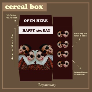 Cereal BOX CUSTOM CEREAL KADO / CEREAL BOX