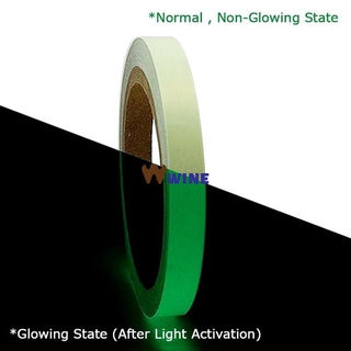 1M Night Self-adhesive Glow Sticker Tape Safety Security Home Decoration Warning Tape In The Dark wine