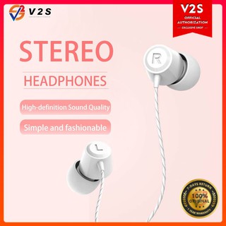 V2S VS010 In-Ear Headphones Universal Headphones Subwoofer 3.5mm Plug Stereo Wired headset headphone