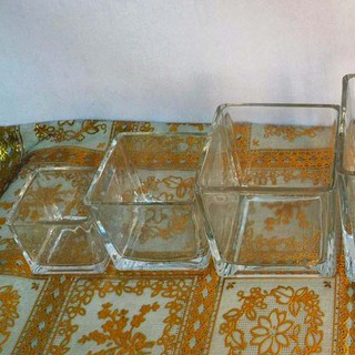 SQUARE GLASS VASE / CLEAR GLASS VASE / DECORATIVE GLASS VASE JCE