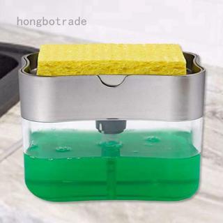 e Sponge Rack Dispenser Soap Pump & Sponge Caddy Bathroom Kitchen Organizer Cleaning Accessories