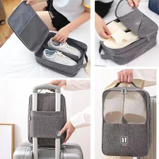☌◇High Quality Upgraded Travel Shoe Bag Three Layers Portable Shoe Organizer