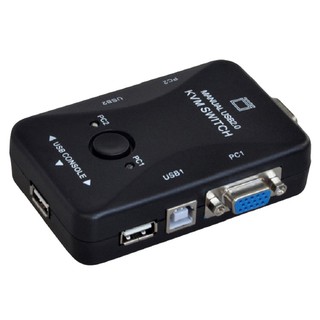 Readystock Dual Port KVM Switch Box with USB 2.0 Hub Ultra HD Connector for PC Monitor (9)