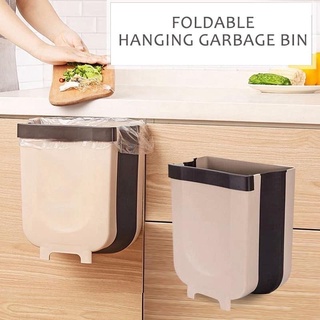 cabinet▥₪[COD] Kitchen Cabinet Hanging Foldable Trash Bin Trash Can Easy Open and Clean