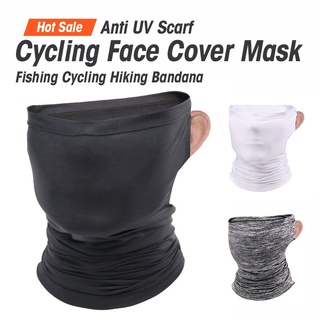 【In stock】Cycling Face Cover Mask Ice Silk Anti UV Scarf Headband Bandana Neck Warmer Face Mask (1)