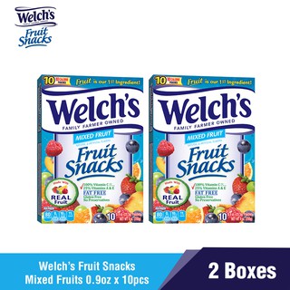 Welch's Fruit Snacks Mixed Fruits 0.9oz x 10 Pcs. 2 Boxes