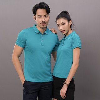 Men's Slim-Fit Quick-Dry Golf Polo Shirt Solid Color Lapel Women Tshirts Blue/Red 2858