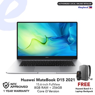 Huawei MateBook D15 Core i3 (PRE-ORDER) Intel® 10th Core i3 FREE Band 4 + Backpack