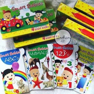 Smart Babies - Alphabet Numbers Kids Board Books Set Children's Books Set