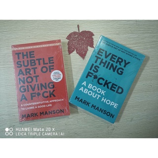 The Subtle Art of Not Giving a f ck + everything is f cked by Mark Manson books