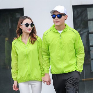 Candy Color Outdoor Camping&Hiking Jackets Men Women Windproof Ultra Light Foldable Quick Dry Waterproof Sun UV Protection Coat GREEN