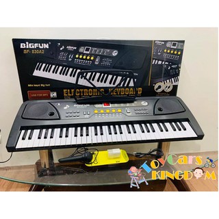 Electronic Keyboard Piano 61 Mini Keys BigFun with Small Microphone and Free Adaptor Bf-830A2