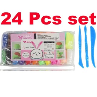 DIY Air Dry Modeling Clay 24 colors per set Super Lightweight Arts and Crafts