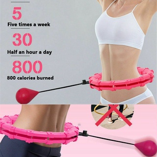 Weighted Smart Hula Hoop Fitness Weight Loss Massage Hoola Hoops Detachable 360°24 knots NonDropping