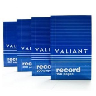 Valiant Record Book,500pp,300pp,200pp,150pp
