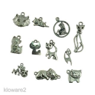 [KLOWARE2] 20Pcs Antique Tibetan Silver Charms Pendants for DIY Jewelry Craft Findings