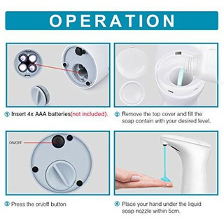 Automatic Soap Dispenser Hand Sanitizer Machine Infrared Induction Soap Dispenser For Home Office Hotel Hospital 200ML (7)