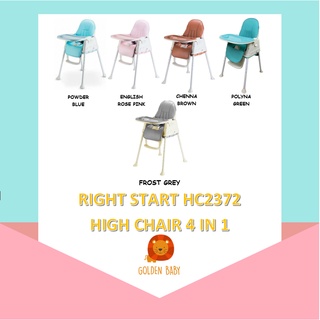 Right Start HC2732 High Chair 4 in 1 Baby Dining Chair