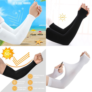 tranquillt 1Pair Arm Sleeves for Men and Women, UV Protection Cooling Arm Sleeves, 4-Pairs Anti-Slip Compression Sun Sleeves to Cover Arms for Cycling, Running, Football, Basketball, Golf, Outdoor Sports (1)