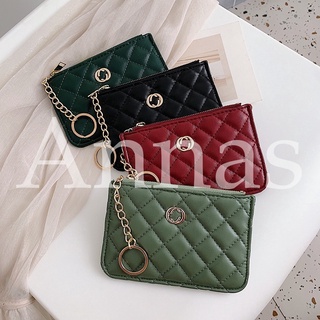 [ANNAS] Ninge Women Purse Wallet Plaid GG Styel Purse Leather Coin Purses Small Wallets Ladie