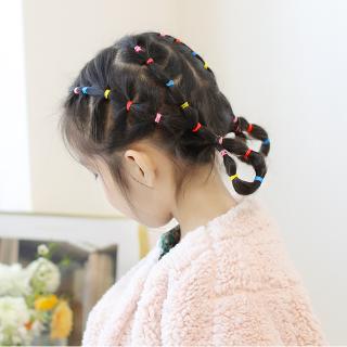 Ifme 2000Pcs Baby Kids Hair Band Black Colorful Free Gift Disposable Rubber Band Ponytail Women Hair Accessories (6)