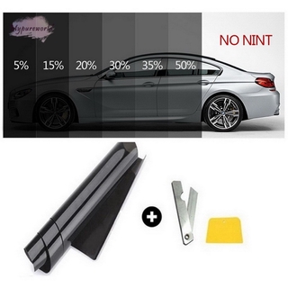 Black Car Window Tint Film Reduce Sun Glare Universal Fit 3m x 50cm Kit