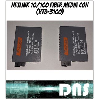 netLINK 10/100M Single-mode Single-fiber WDM Fiber Media Converter (HTB-3100 A/B) 25Km - Brand Name