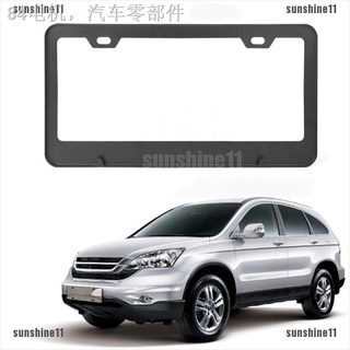 ♕●✜[SUN1]US Ca 1X Stainless Steel Car Truck License Number Plate Frame+Screw Cap
