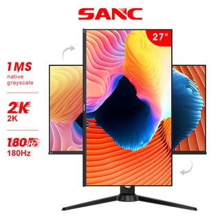 【180HZ SHARP IGZO 10bit IPS】SANC 27 inch Gaming Monitor 1MS GTG 2K Resolution PC Computer G7